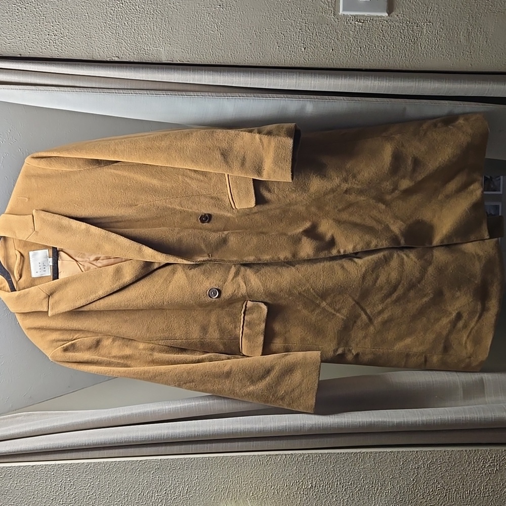 Wool trench coat